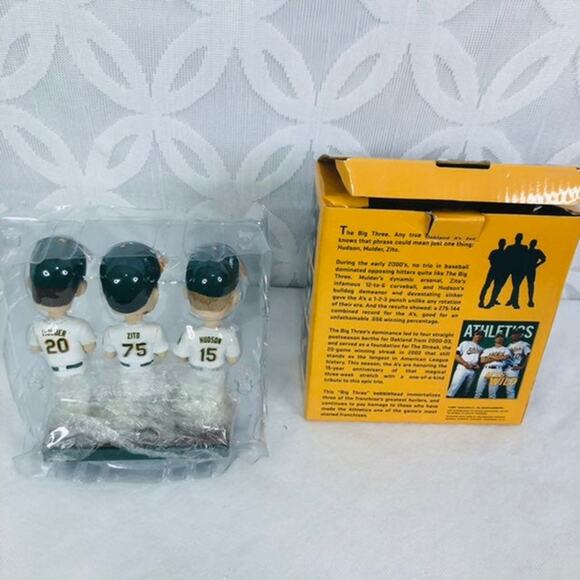 Oakland A's Big Three Bobblehead ft. Hudson, Zito, and Mulder SGA 8/17/18 - Picture 3 of 7